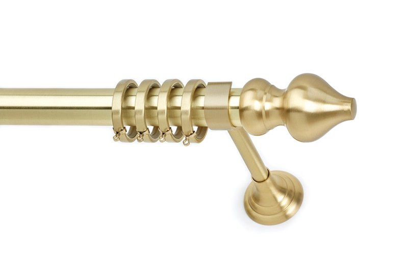 Anartisi Κουρτινόξυλο Φ35 Baroco Χρυσό Σατινέ